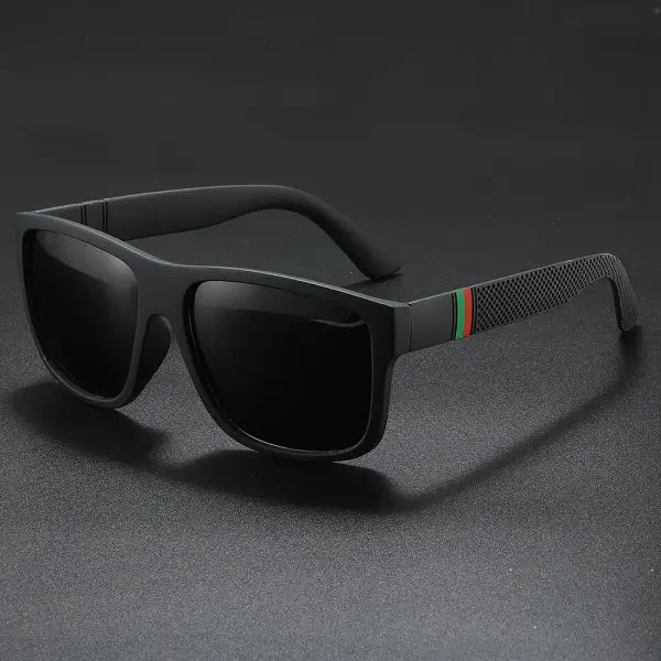 2pcs polarized sunglasses for men (polycarbonate) – fashionable eyewear type - Black