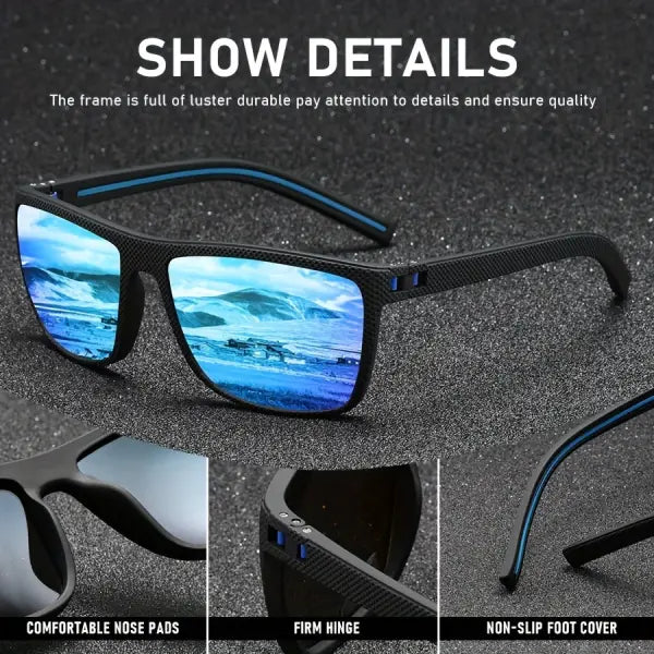 Men Polarized Sunglasses Sport UV400 Polycarbonate Lenses