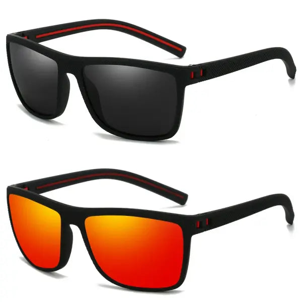 Men Polarized Sunglasses Sport UV400 Polycarbonate Lenses - 2PCS-4