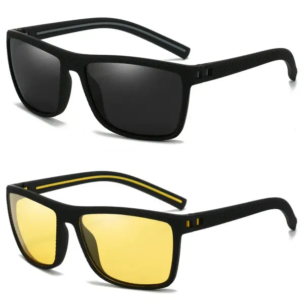 Men Polarized Sunglasses Sport UV400 Polycarbonate Lenses - 2PCS-9