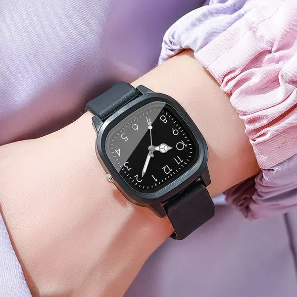10PCS Fashion Silicone Band Women Quartz Watches Set with Arabic Dial