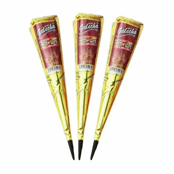 12pcs Henna Brown Black Red Henna Temporary Tattoo Ink Set - 3pcs maroon