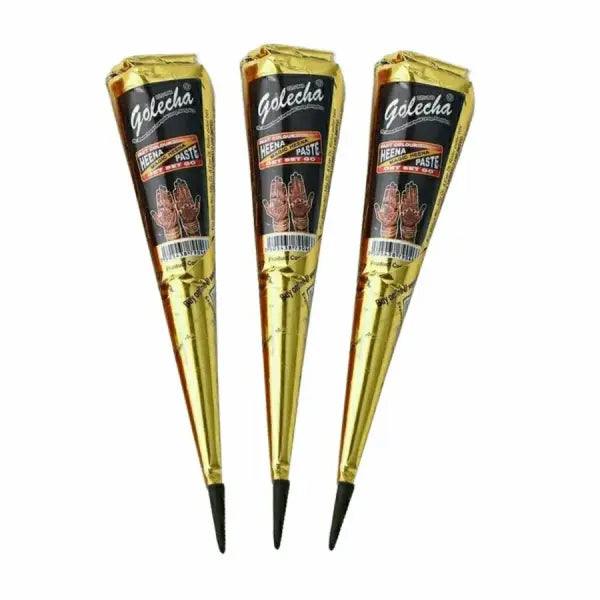 12pcs Henna Brown Black Red Henna Temporary Tattoo Ink Set - 3pcs black