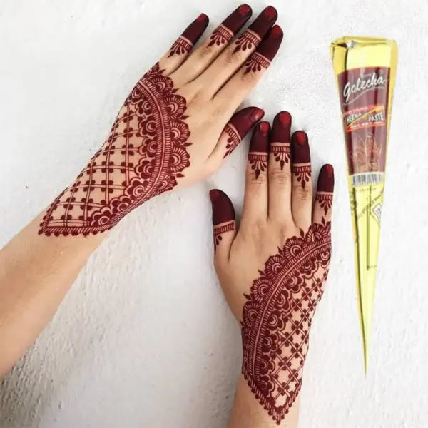 12pcs Henna Brown Black Red Henna Temporary Tattoo Ink Set