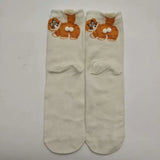 Three-Dimensional Cat Printed Men Female Socks Soft Cotton Crew Mid Tube