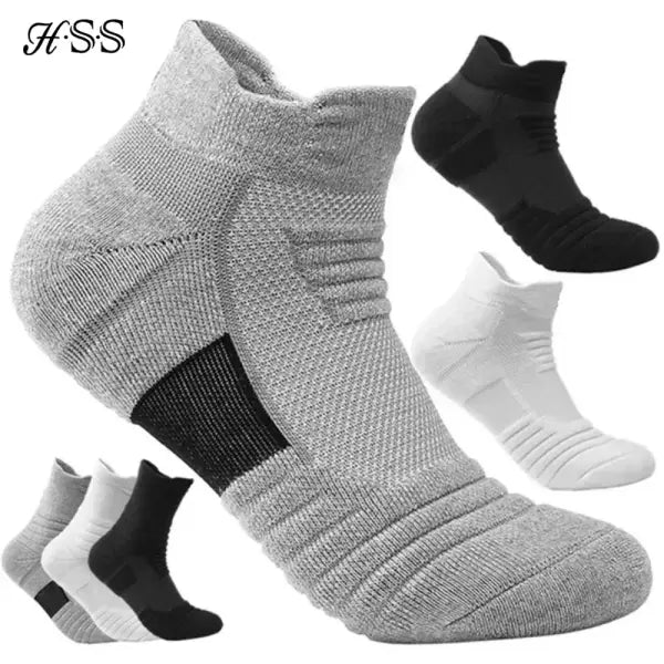 1/3 Pairs Anti-slip Football Socks Men Cotton Sock Short Long Tube Soccer Basketball Sport Socks Breathable Deodorous