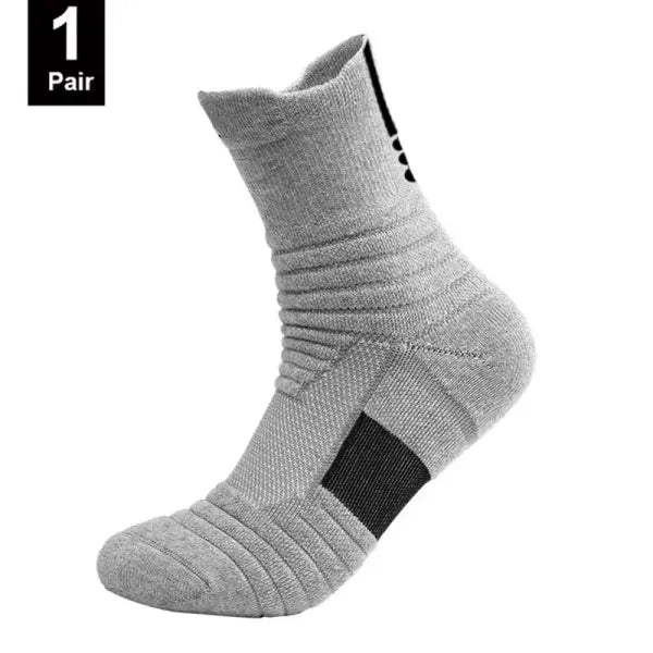 1/3 Pairs Anti-slip Football Socks Men Cotton Sock Short Long Tube Soccer Basketball Sport Socks Breathable Deodorous