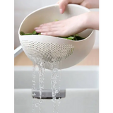 1/3pcs- Colander Rice Bowl Drain Basket Fruit Bowl Washing Drain Basket with Handle Washing Basket Home Kitchen