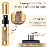 1/4Pcs 5ml Perfume Atomizer Portable Liquid Container for Cosmetics Traveling Mini Aluminum Spray Empty Refillable