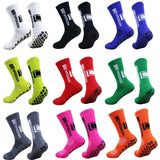 5 Pairs of Non Slip Soccer Socks with Middle Tube Height for Men