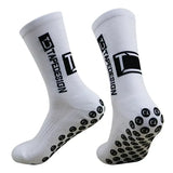 5 Pairs of Non Slip Soccer Socks with Middle Tube Height for Men