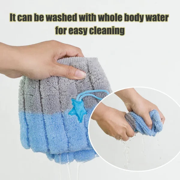 1 Pack Stitched Color Portable Knitted Toilet Mat - Thickened Washable Cover