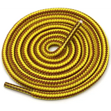 1 Pair Striped Double-Color Shoelaces: Round Cotton Laces for Sneakers & Boots (70–150cm)
