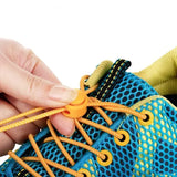 1 Pair No-Tie Elastic Shoelaces: Round Locking Lazy Laces for Kids Adults & Athletes