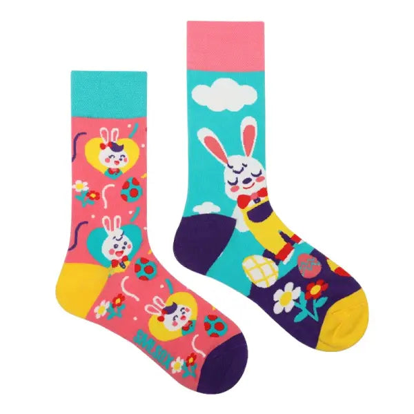 Unisex socks with animal patterns and middle tube thickness - ZL74 / EUR36-43