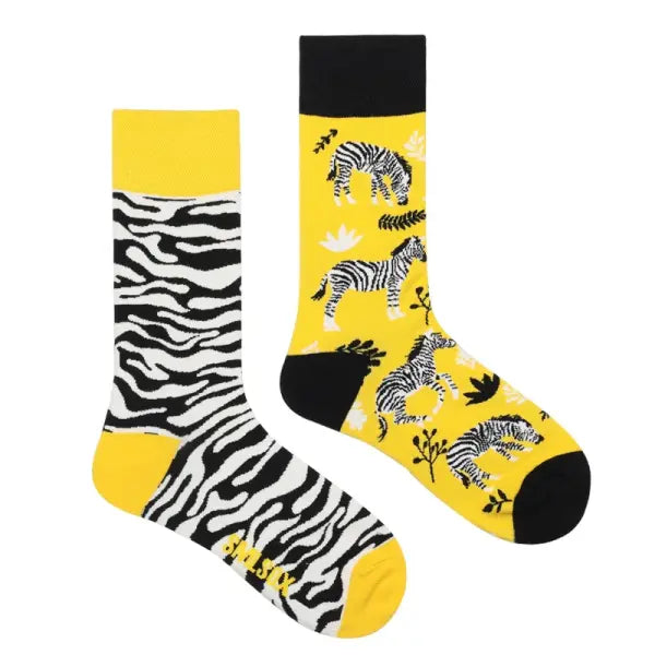 Unisex socks with animal patterns and middle tube thickness - ZL12 / EUR36-43