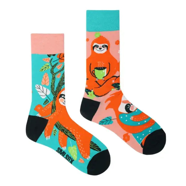 Unisex socks with animal patterns and middle tube thickness - ZL75 / EUR36-43