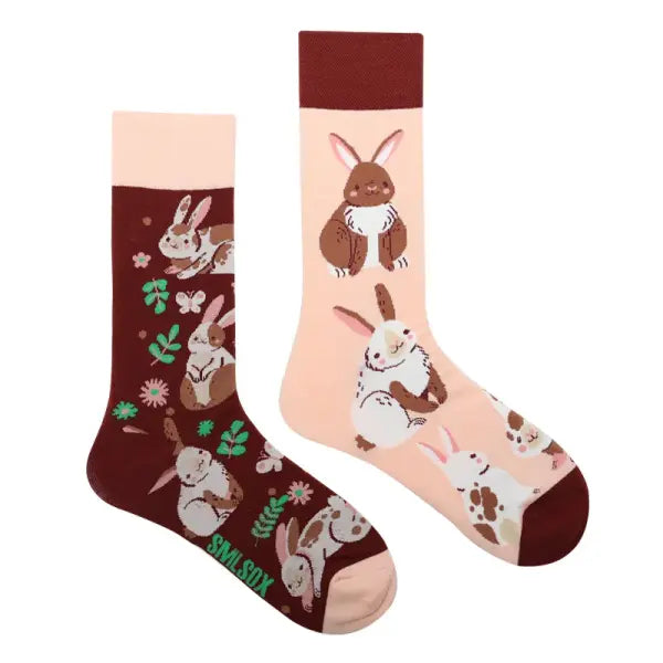 Unisex socks with animal patterns and middle tube thickness - ZL58 / EUR36-43