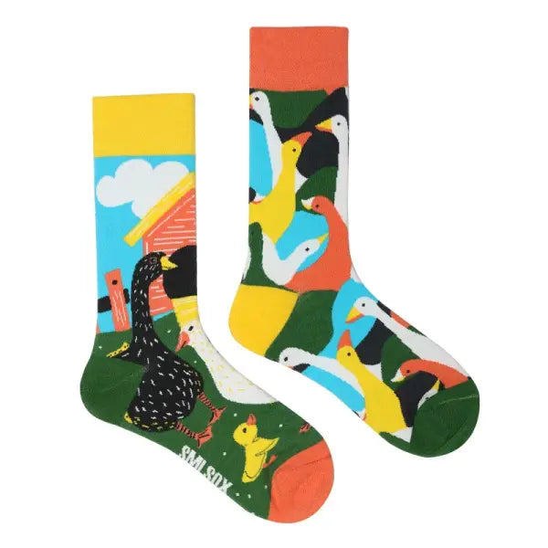 Unisex socks with animal patterns and middle tube thickness - ZL87 / EUR36-43