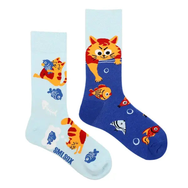 Unisex socks with animal patterns and middle tube thickness - ZL01 / EUR36-43