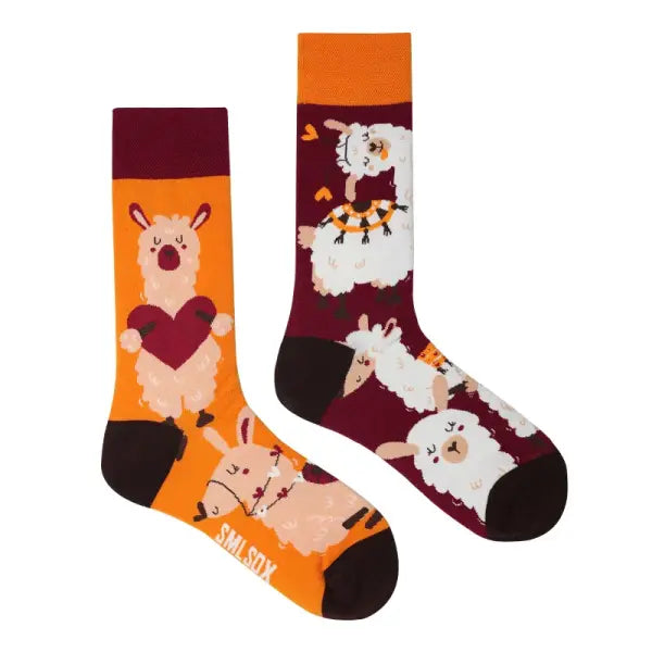 Unisex socks with animal patterns and middle tube thickness - ZL93 / EUR36-43