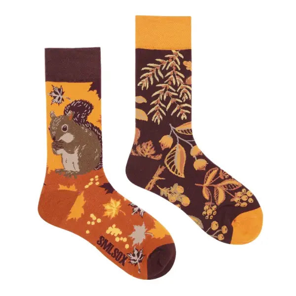 Unisex socks with animal patterns and middle tube thickness - ZL15 / EUR36-43