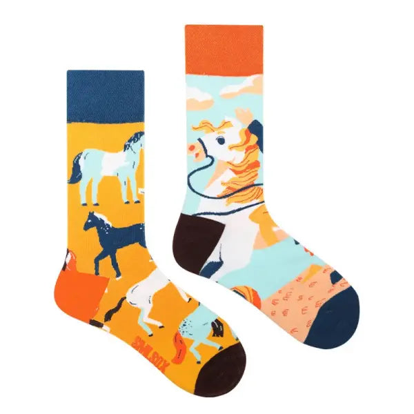 Unisex socks with animal patterns and middle tube thickness - ZL145 / EUR36-43