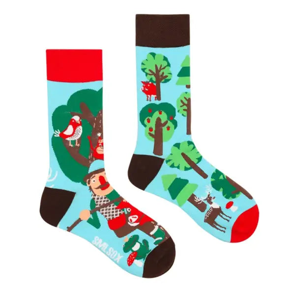 Unisex socks with animal patterns and middle tube thickness - ZL14 / EUR36-43
