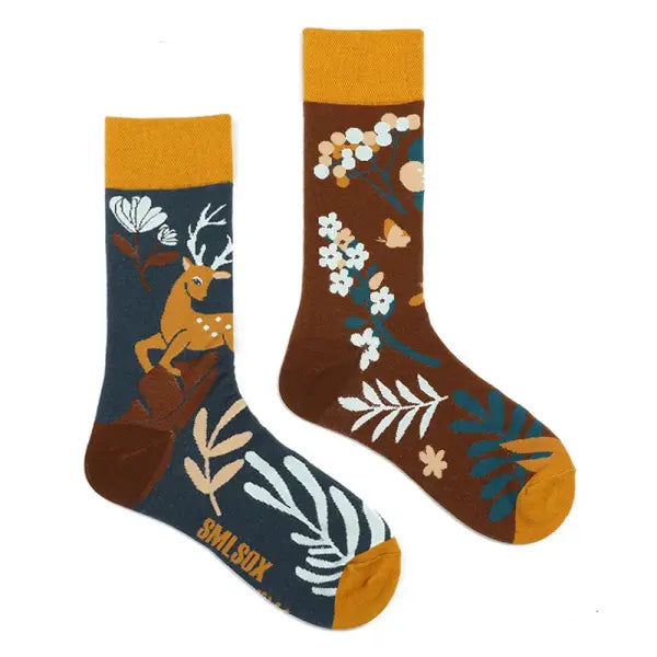 Unisex socks with animal patterns and middle tube thickness - ZL04 / EUR36-43