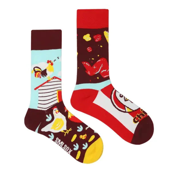 Unisex socks with animal patterns and middle tube thickness - ZL86 / EUR36-43