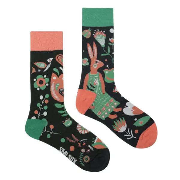 Unisex socks with animal patterns and middle tube thickness - ZL72 / EUR36-43