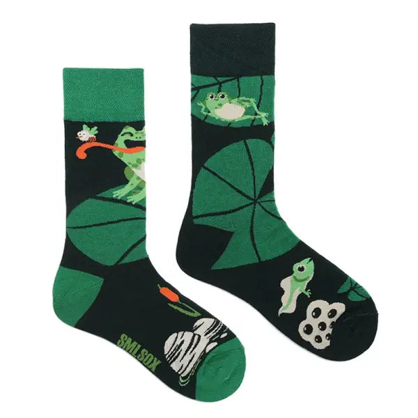Unisex socks with animal patterns and middle tube thickness - ZL06 / EUR36-43