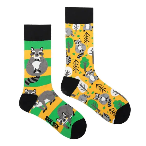 Unisex socks with animal patterns and middle tube thickness - ZL59 / EUR36-43