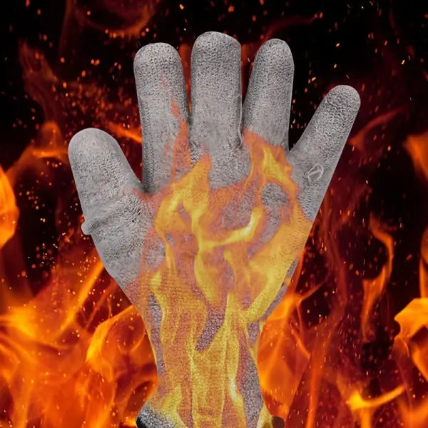 Men’s Waterproof Winter Work Gloves – Warm Durable Mechanical Gloves for Cold Weather - 1pair Blue