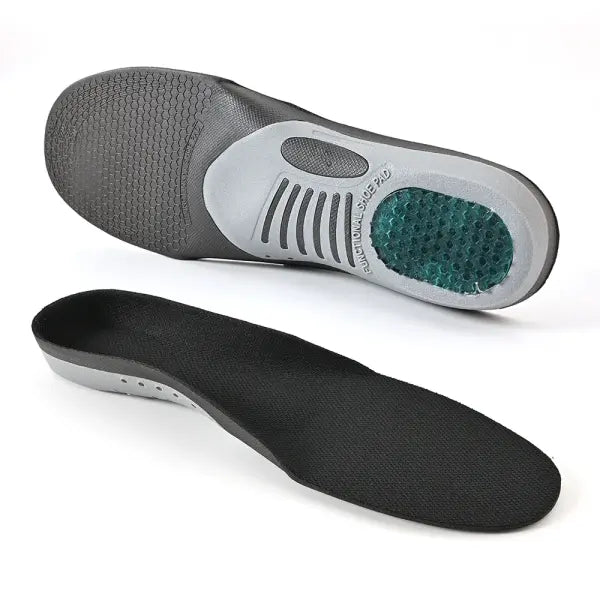 Arch Support Gel Athletic Running Insoles EVA Pain Relief - Black / L (EU41-46)