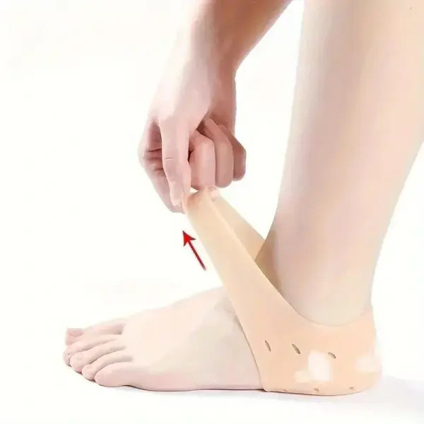 1 Pair Silicone Gel Heel Socks: Anti-Cracking Moisturizing Liners for Deep Foot Care