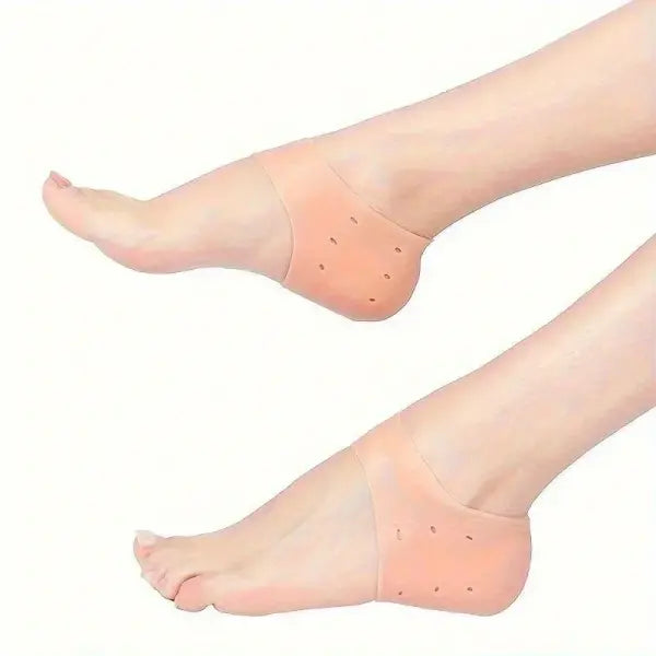 1 Pair Silicone Gel Heel Socks: Anti-Cracking Moisturizing Liners for Deep Foot Care