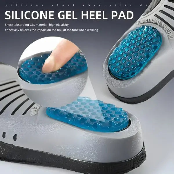 1 Pair Sports & Work Insoles – Thickened Breathable Odor-Resistant – Support Anti-Sprain Cushioning – Unisex Non-Slip