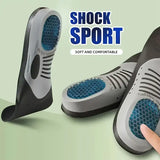 1 Pair Sports & Work Insoles – Thickened Breathable Odor-Resistant – Support Anti-Sprain Cushioning – Unisex Non-Slip
