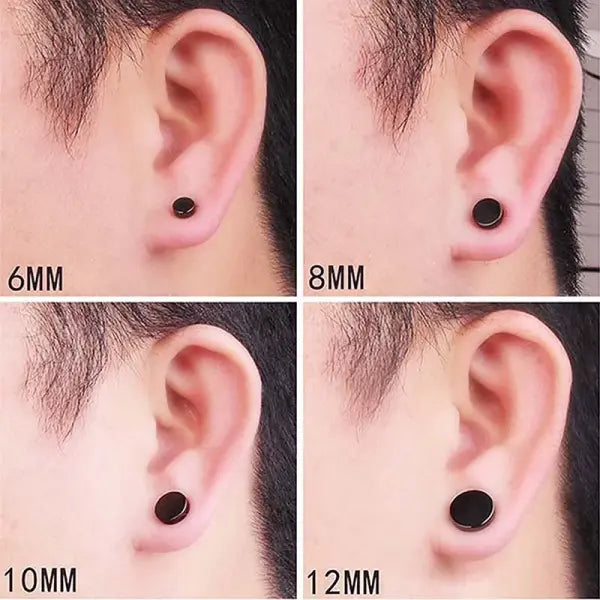 1 Piece Mens Women Strong Magnet Magnetic therapy Health Ear Stud Non Piercing Earrings Fake Earrings Gift Punk Jewelry