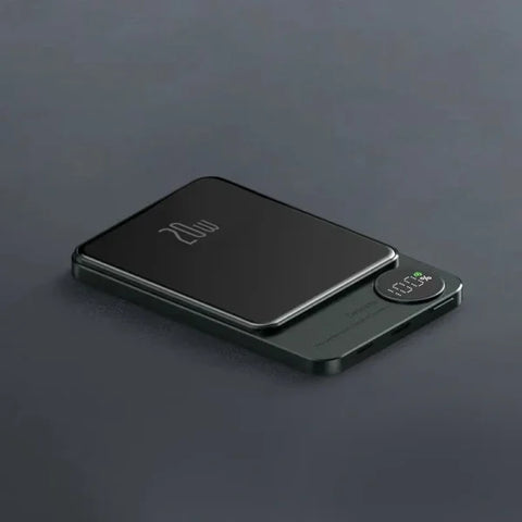 10,000mAh Magnetic Power Bank – Alloy Magsafe Wireless Fast Charger for iPhone 16/15/14/13/12 - Green / 5000mAh
