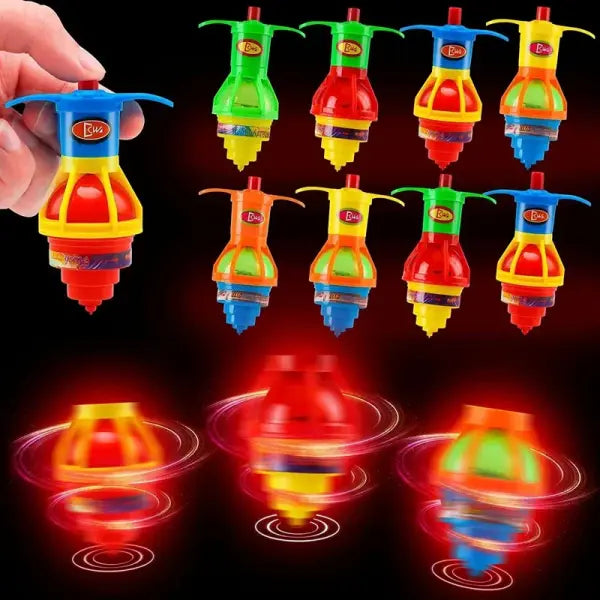 10-20pcs Glow-in-the-Dark Rotating Gyro: Kids’ Birthday Party Favors & Classroom Prizes - 20PCS