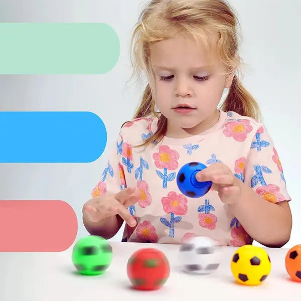 10/30pcs Mini Fidget Spinner Soccer Ball Toy for Kids,Soccer Party Favors Goodie Bag Stuffer,Rotatable Soccer Finger