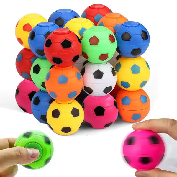 10/30pcs Mini Fidget Spinner Soccer Ball Toy for Kids,Soccer Party Favors Goodie Bag Stuffer,Rotatable Soccer Finger
