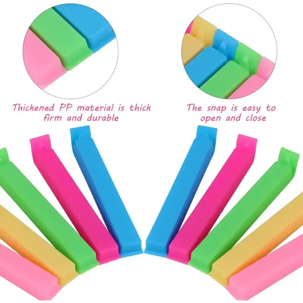 10 or 5pcs Portable Kitchen Storage Food Bag Clips