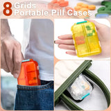 10-Compartment Travel Pill Organizer – Portable Daily Medicine & Supplement Storage Box