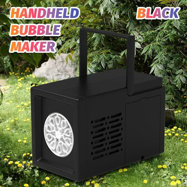 Bubble Machine Toy Electric ABS Plastic Outdoor Birthday - black