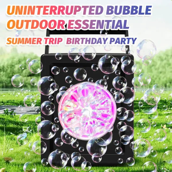 Bubble Machine Toy Electric ABS Plastic Outdoor Birthday