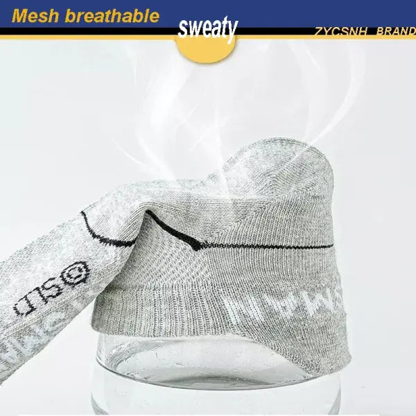 10 Pairs High Quality Socks Men’s Summer Man Short Socks Breathable Ankle Socks Cotton Sports Socks Black Thin Cut Run