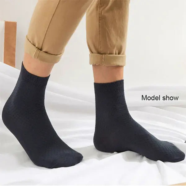 10 Pair Men’s Bamboo Fiber Business Casual Dress Socks